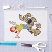 Tissue Paper Boy Dog Bone Tissuepapier (Craft)