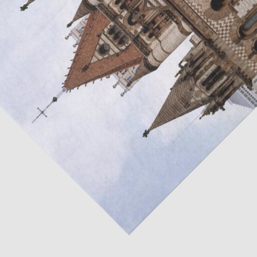 Tissue Paper Church Tissuepapier (Detail)