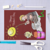 Tissue Paper Happy Vaderdag Fisherman Sun Tissuepapier (Craft)