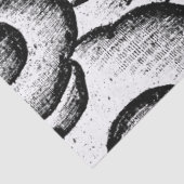 Tissue Paper JAPANESE CLOUDS IN BLACK Tissuepapier (Detail)