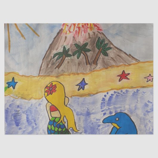 Tissue Paper Mermaid Island Tissuepapier (Voorkant)