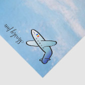 Tissue Paper Ocean Shark Airplane Ocean Tissuepapier (Detail)