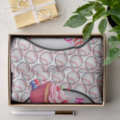 Tissue Paper Pink Baseball Happy Birthday Tissuepapier (Geschenk)