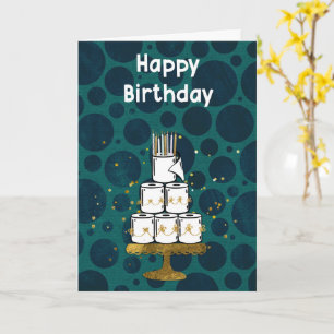 Tissue Paper Roll Cake, humoristisch Kaart