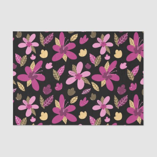 Tissue Paper Romantic Flowers Tissuepapier (Voorkant)