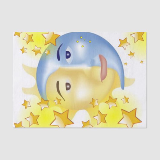 Tissue Paper Sun Moon Stars Tissuepapier (Voorkant)