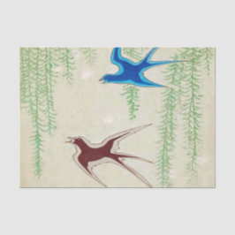 Tissue Paper voor Crafting - Antiek Birds Tissuepapier