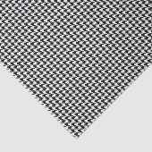 Tissue Sheets, Black White Houndstooth Pattern Tissuepapier (Detail)