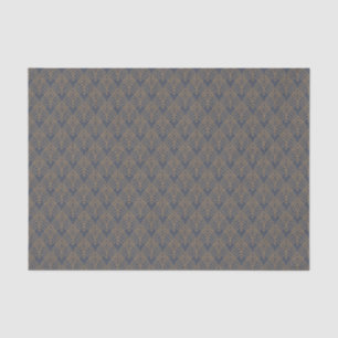 Tissuepapier - Art Deco-waaierontwerp lila/goud 3