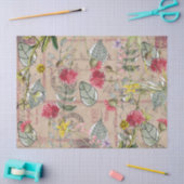 Tissuepapier Decoupage - Bloemige Bladeren Ansicht (Craft)