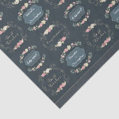 Tissuepapier met bruiloftrozen (Detail)