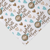 Tissuepapier met een hele latte liefde  (Detail)