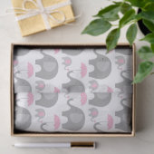 Tissuepapier - Olifantenmoeder en -baby (Geschenk)