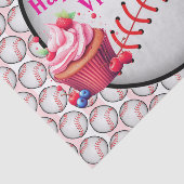 Tissuepapier Roze Honkbal Gefeliciteerd  (Detail)