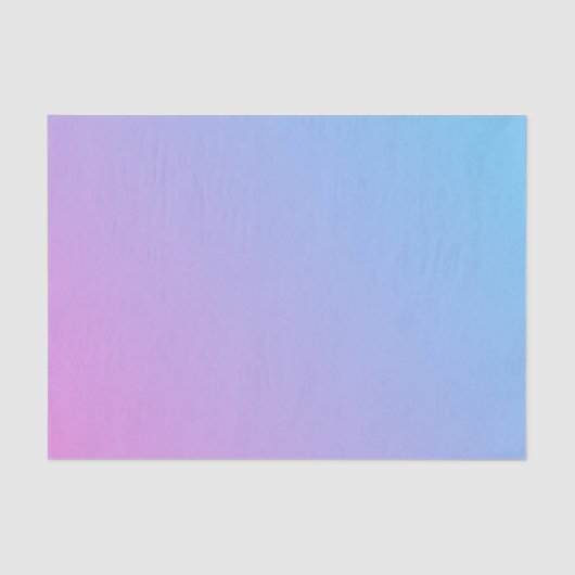 Tissuepapier van roze naar blauw ombré (Voorkant)