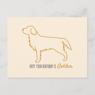 Tissuepapier voor de Golden Retriever Briefkaart