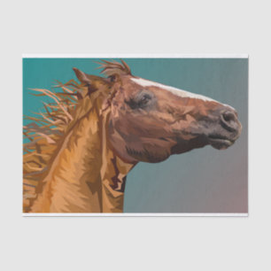 tissuepapier voor paardenkoppen