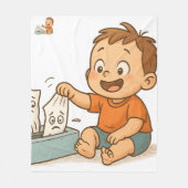 Tissues in Trouble Fleece Deken (Voorkant)