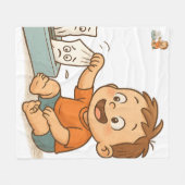 Tissues in Trouble Fleece Deken (Voorkant (Horizontaal))