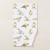 Tit birds motif (Serviette à main)