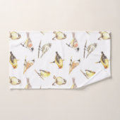 Tit birds motif (Serviette à main)