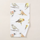 Tit birds motif (Serviette à main)