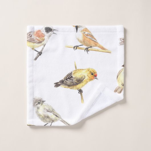 Tit birds motif (Gant de toilette)