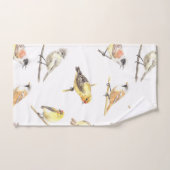 Tit birds motif (Serviette à main)