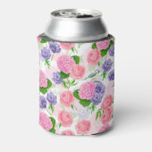 Tit-vogel en -bloemen blikjeskoeler (Blikje Achterkant)