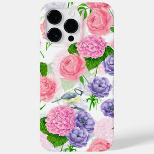 Tit-vogel en -bloemen Case-Mate iPhone 14 pro max hoesje