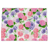 Tit-vogel en -bloemen groot cadeauzakje (Voorkant)