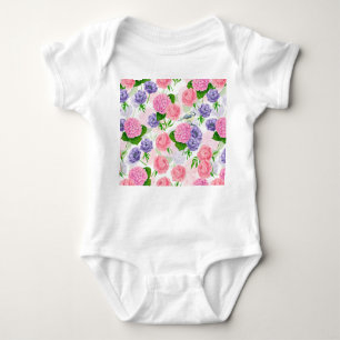 Tit-vogel en -bloemen romper
