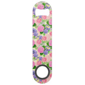 Tit-vogel en -bloemen speed flessenopener (Voorkant)