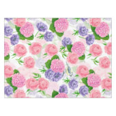 Tit-vogel en -bloemen tafelkleed (Voorkant (Horizontaal))