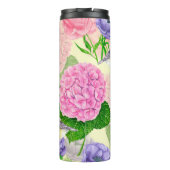 Tit-vogel en -bloemen thermosbeker (Achterkant)