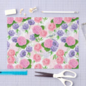 Tit-vogel en -bloemen tissuepapier (Craft)