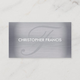 Titaanmonogram visitekaartjes