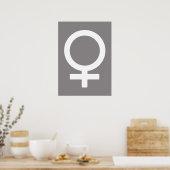 Titaans vrouwelijk symbool poster (Keuken)