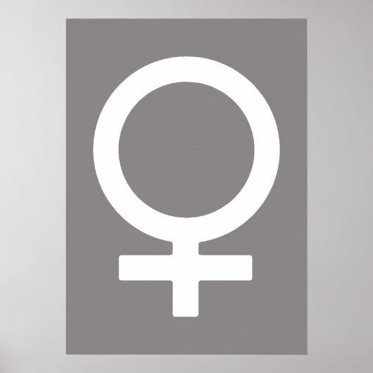 Titaans vrouwelijk symbool poster (Voorkant)