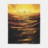 Titan grootste maan van de planeet Saturnus Fleece Deken (Voorkant)