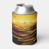 Titan grootste maan van planeet Saturnus Blikjeskoeler (Blikje Voorkant)