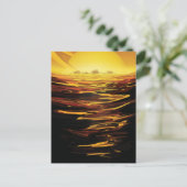 Titan grootste maan van planeet Saturnus Briefkaart (Staand voorkant)