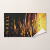 Titan grootste maan van planeet Saturnus Handdoek (Handdoek)