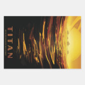 Titan grootste maan van planeet Saturnus Inpakpapier Vel (Voorkant 3)