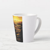 Titan grootste maan van planeet Saturnus Latte Mok (Rechterhoek)