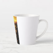 Titan grootste maan van planeet Saturnus Latte Mok (Rechts)