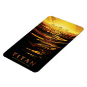 Titan grootste maan van planeet Saturnus Magneet (Linkerzijde)