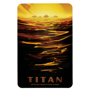 Titan grootste maan van planeet Saturnus Magneet