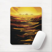 Titan grootste maan van planeet Saturnus Muismat (Met muis)