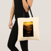 Titan grootste maan van planeet Saturnus Tote Bag (Voorkant (product))